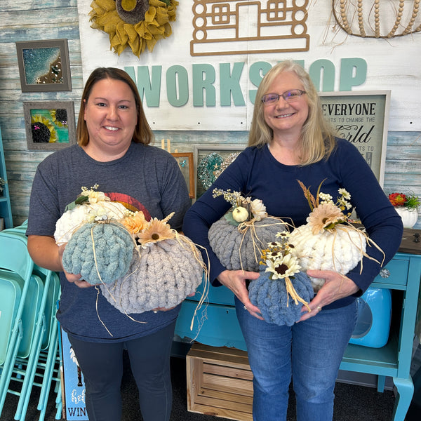 October 8th - Chunky Knit Pumpkins (6:00pm-9:00pm)
