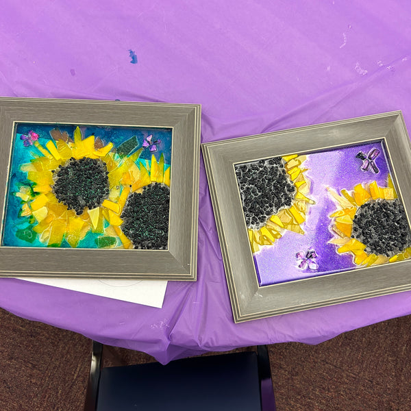 October 20th - Sunflower Glass Art Workshop (6:00pm-8:00pm)