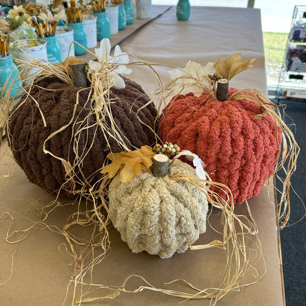 October 8th - Chunky Knit Pumpkins (6:00pm-9:00pm)