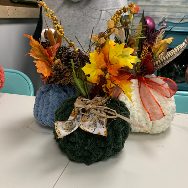October 8th - Chunky Knit Pumpkins (6:00pm-9:00pm)