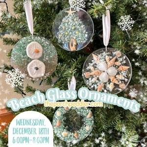 December 18th - Holiday Resin Ornaments (6:00pm-8:00pm)