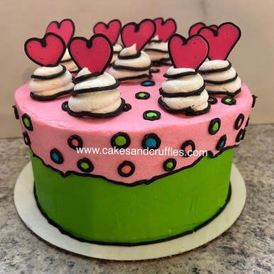 February 4th - Cartoon Heart Cake Decorating (1p-3p)
