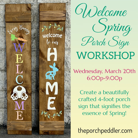 Welcome Spring Porch Sign**