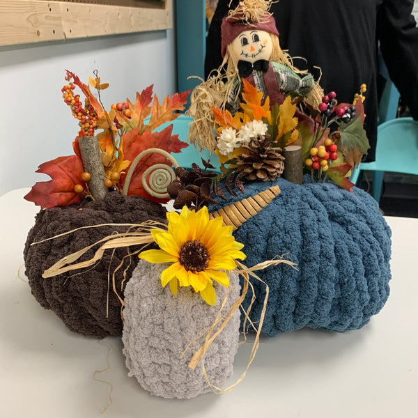 October 8th - Chunky Knit Pumpkins (6:00pm-9:00pm)