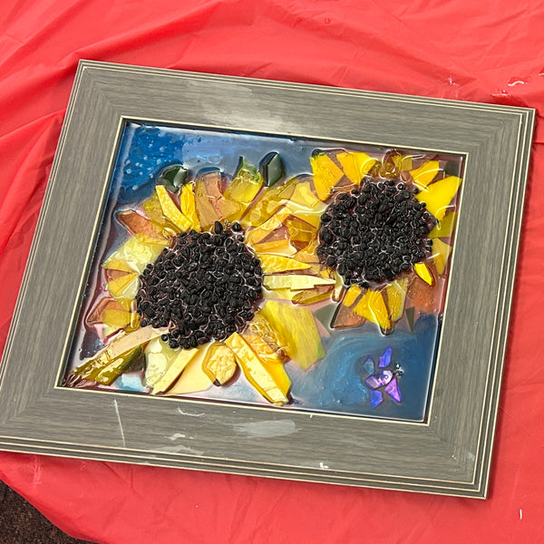 October 20th - Sunflower Glass Art Workshop (6:00pm-8:00pm)