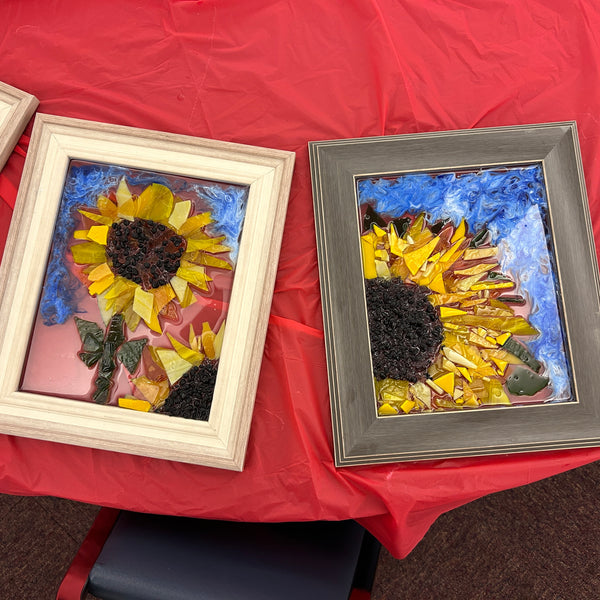 October 20th - Sunflower Glass Art Workshop (6:00pm-8:00pm)