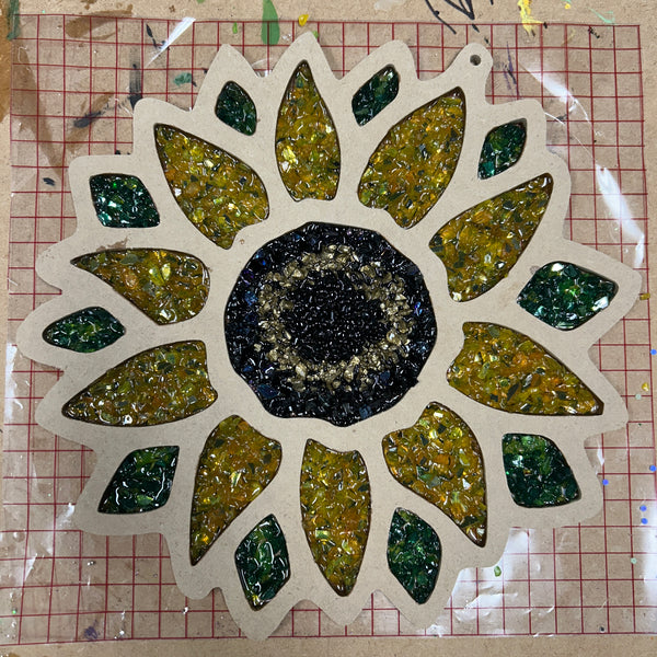 September 20th - Fall Crushed Glass & Resin Art Workshop (10:00am-12:00pm)