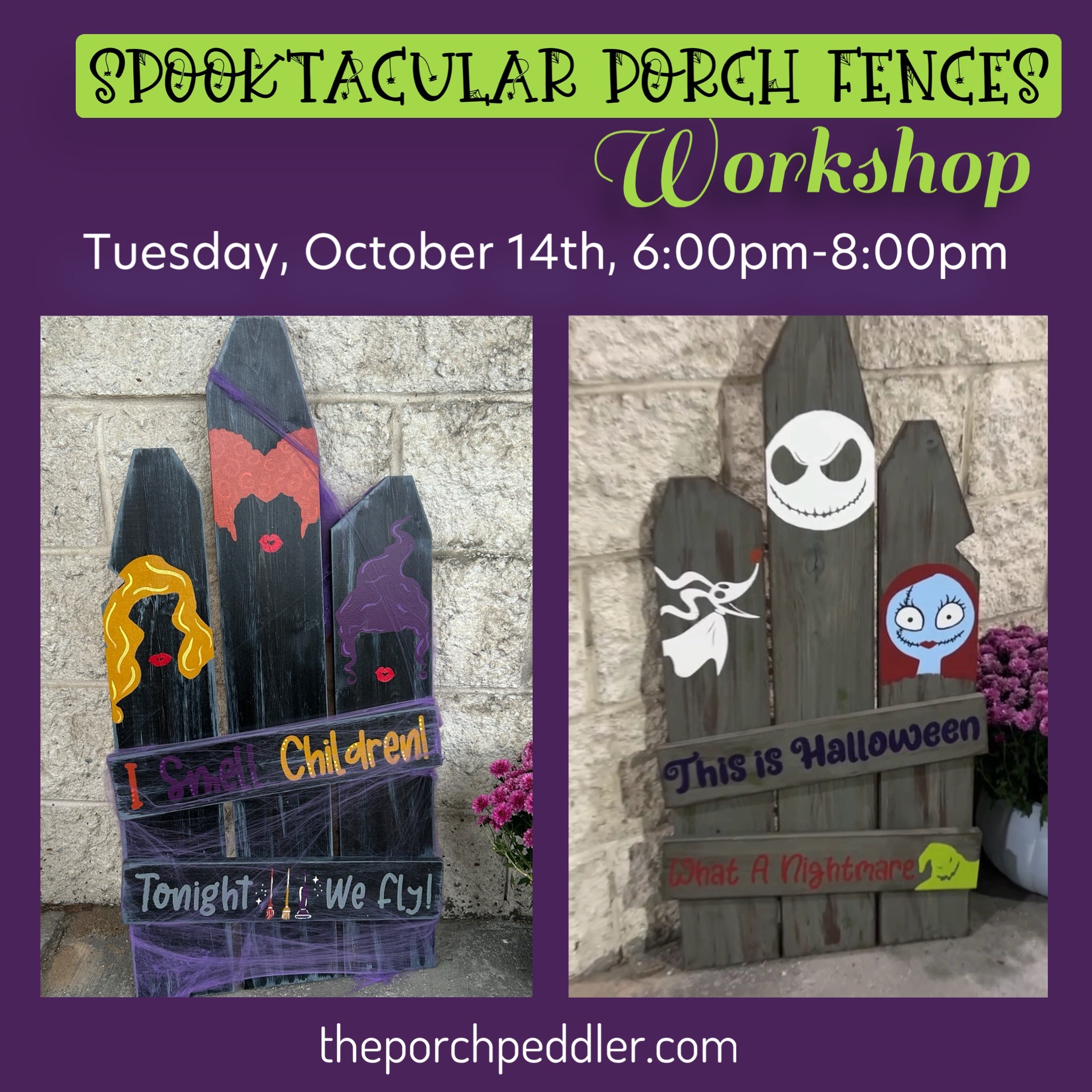 October 14th - Spooky Fences (6:00pm-9:00pm)